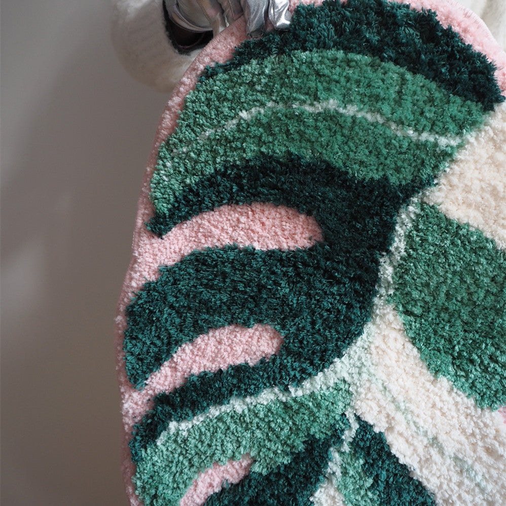 Home decor rugs and plants