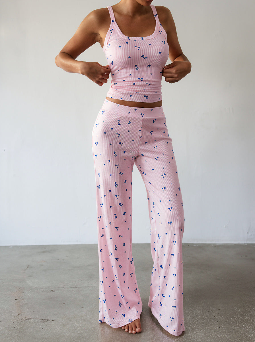 Ensemble de pantalon & top débardeur myrtille