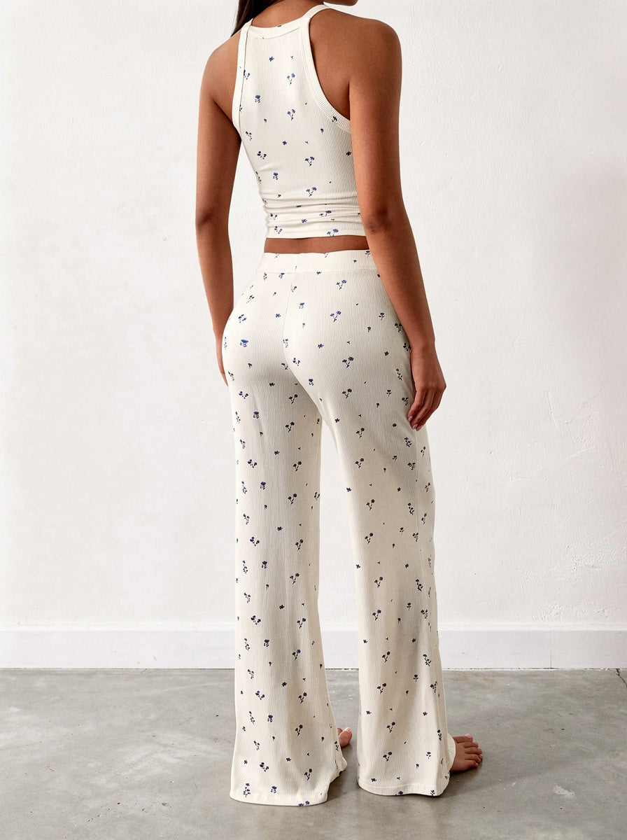 Ensemble de pantalon & top débardeur myrtille