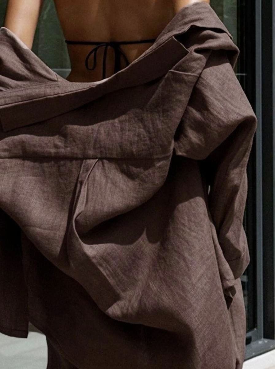 Ensemble de chemise & pantalon à larges