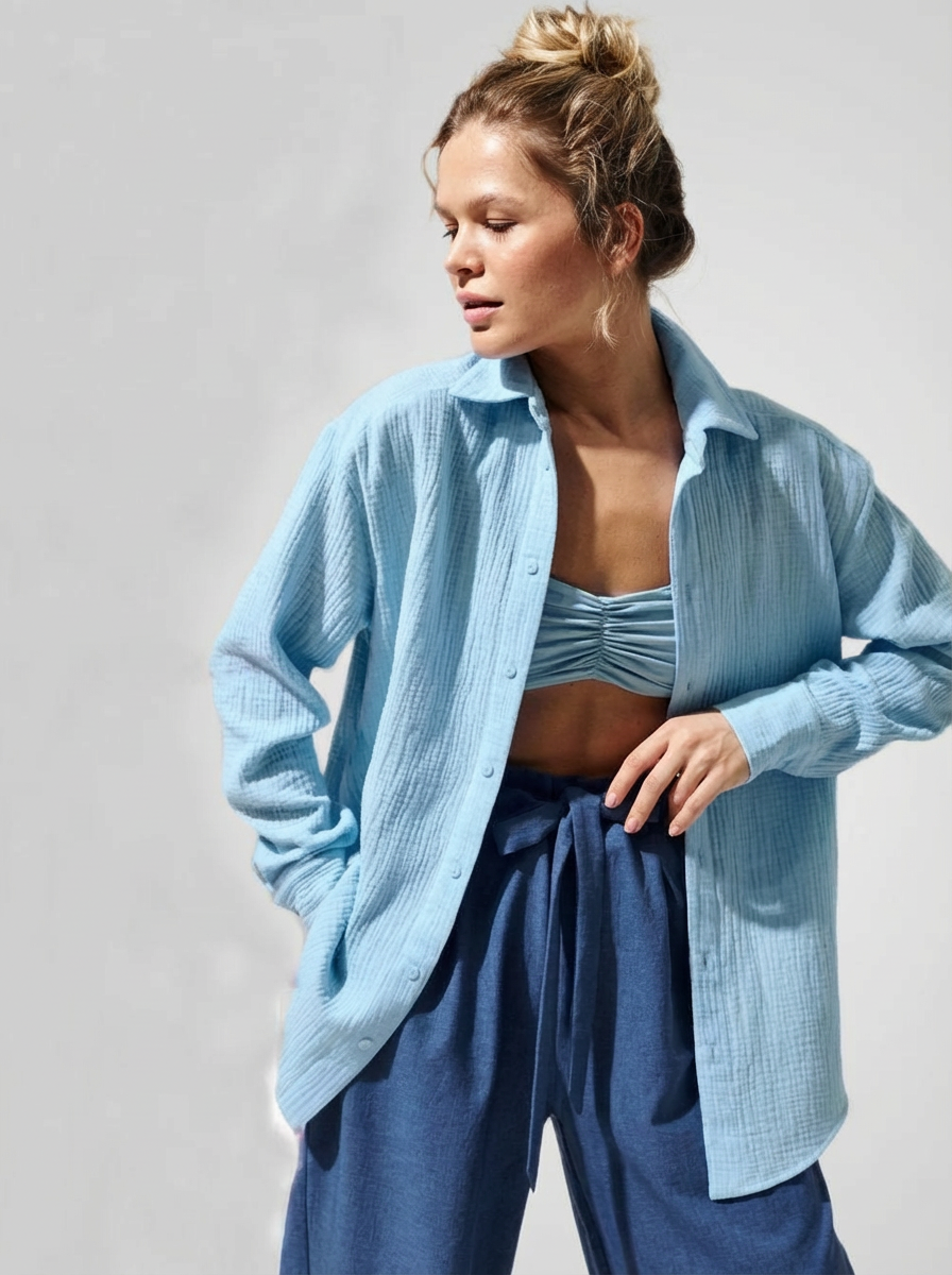 Chemise femme en coton