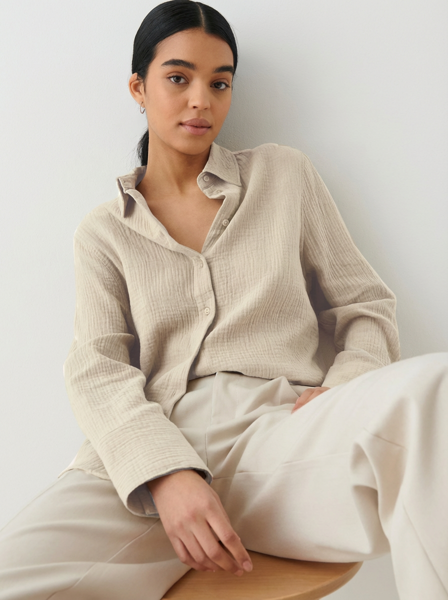 Chemise femme en coton