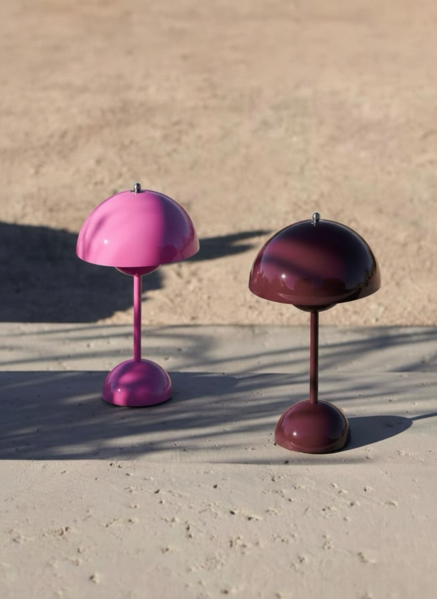 Lampe de table contemporaine champignon