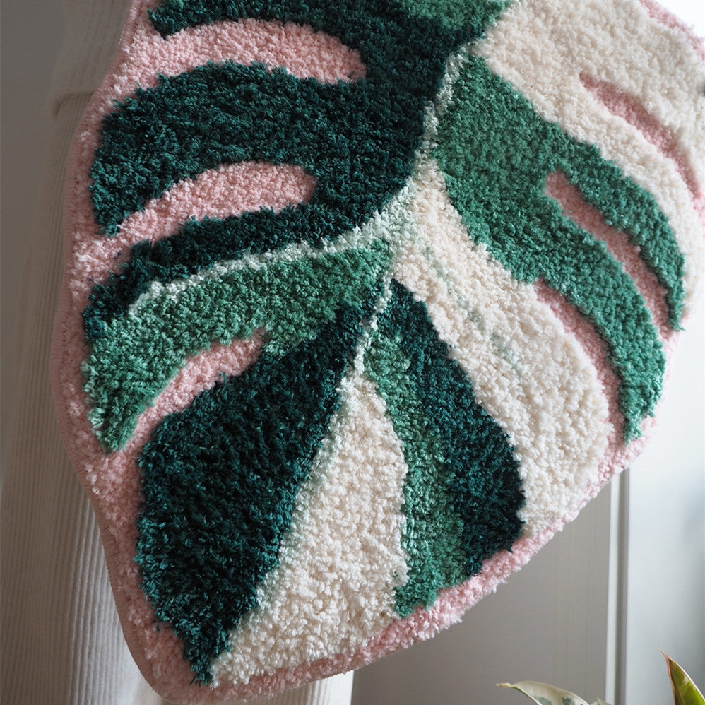 Home decor rugs and plants
