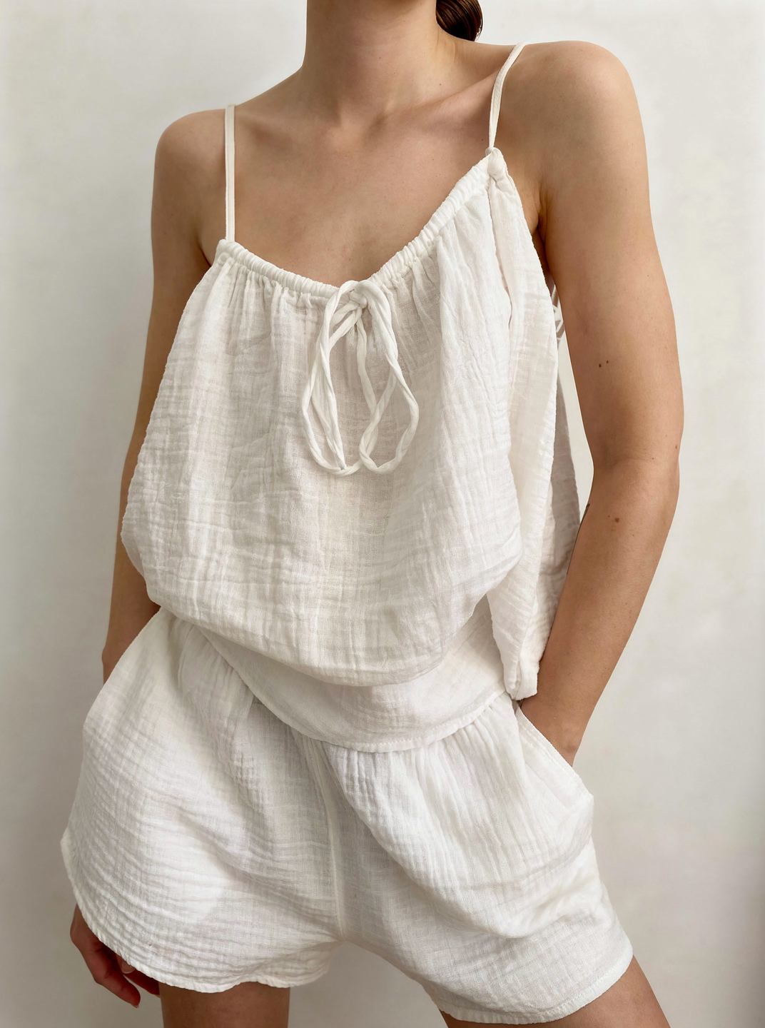 Ensemble lounge de shorts & top débardeur