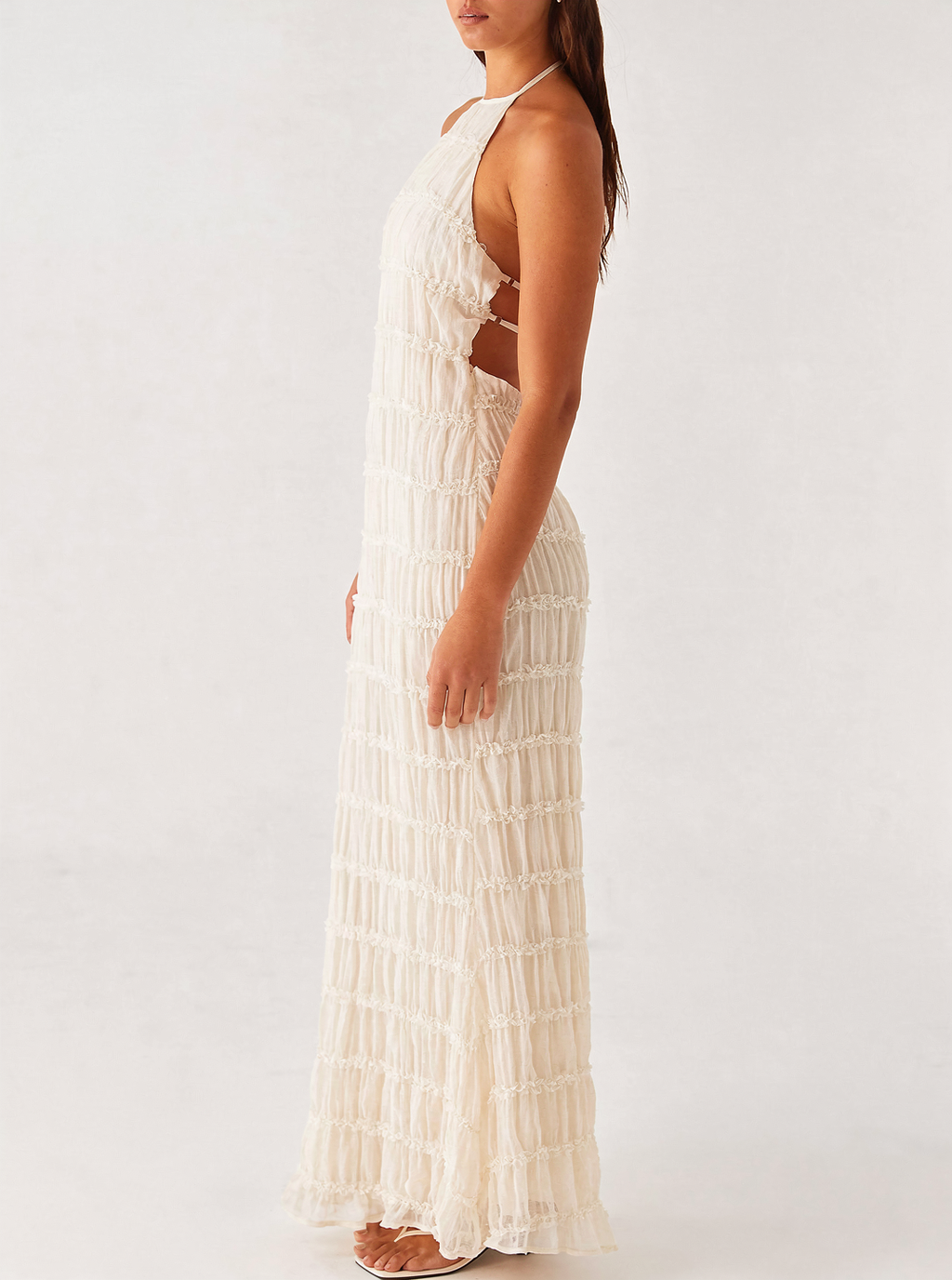 Robe maxi haltère femme