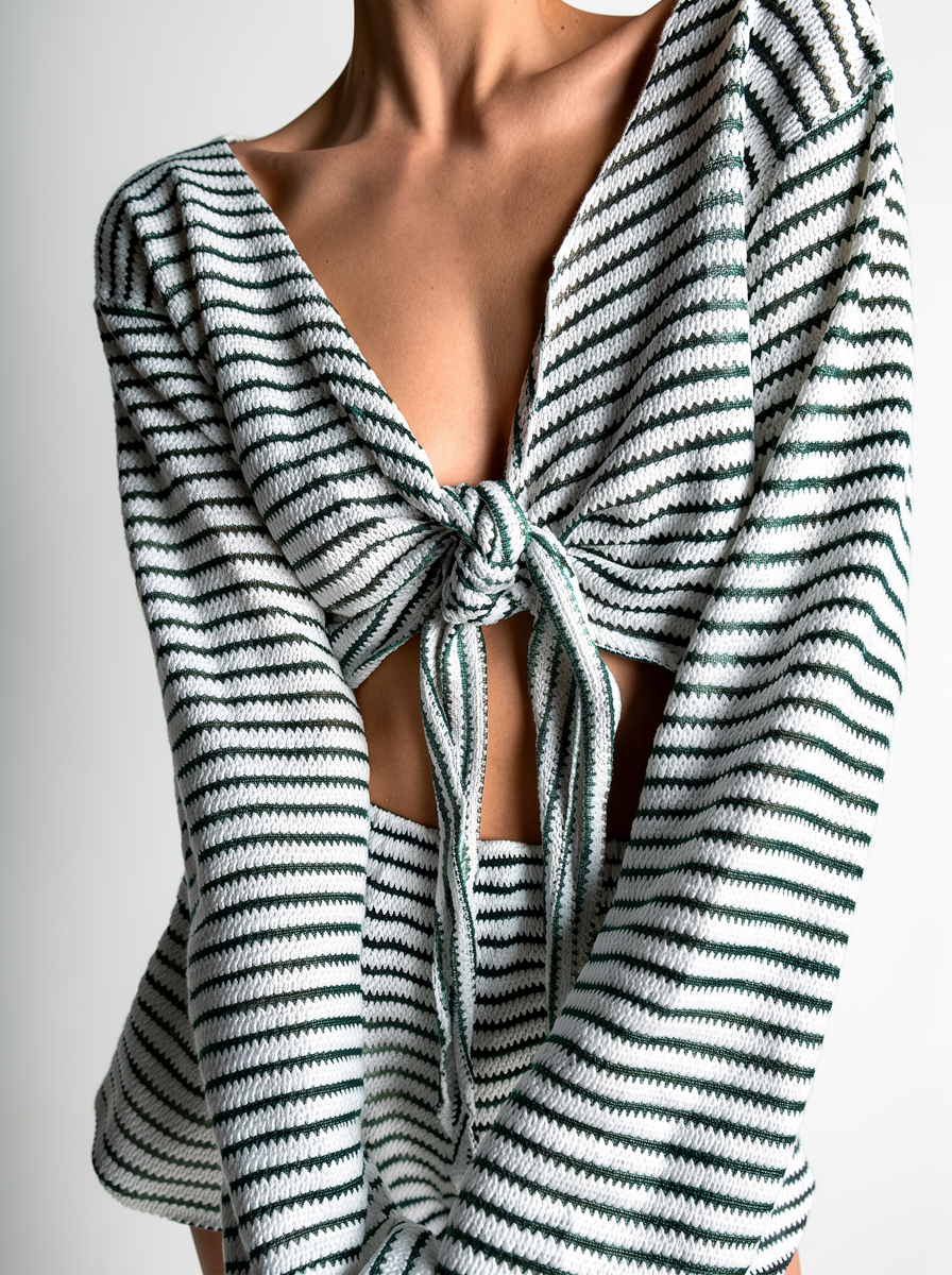 Ensemble de shorts & t-shirts rayé