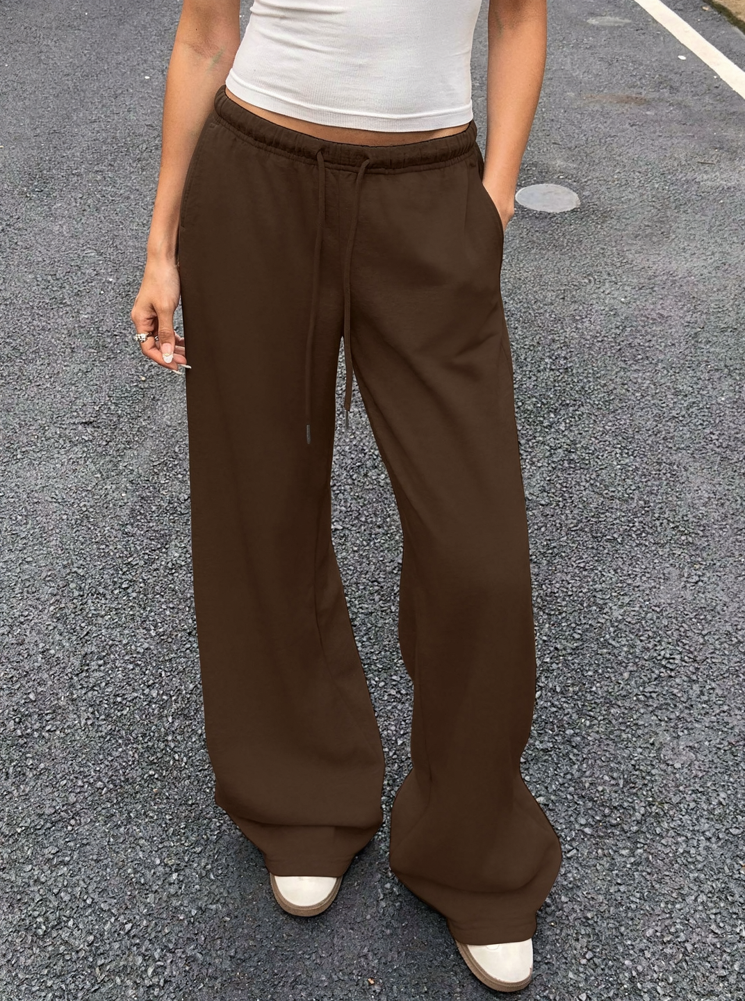 Jogging femme wide leg