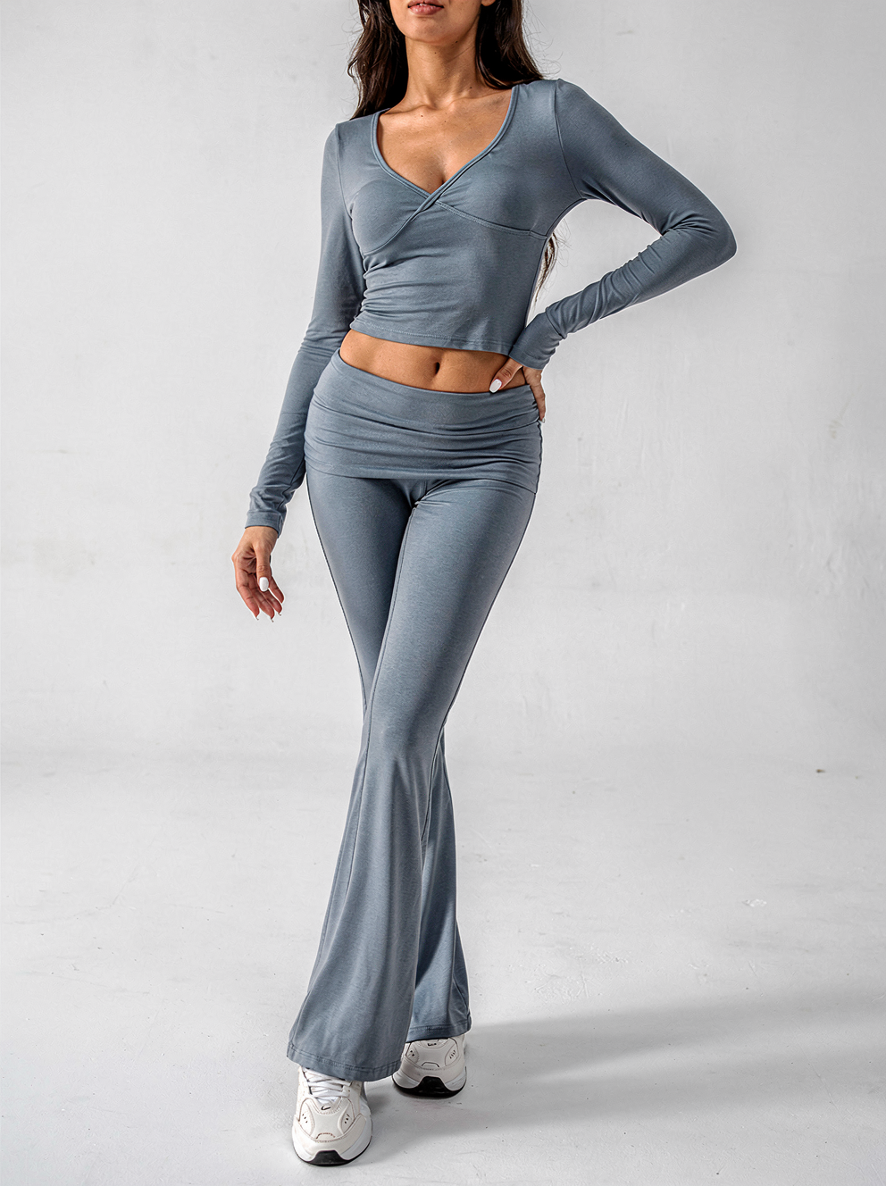 Ensemble femme de pantalon & t-shirts croisé