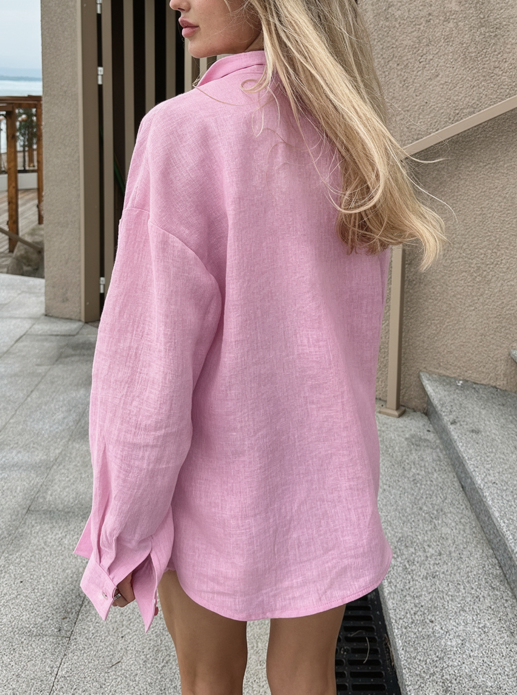 Chemise oversize femme casual