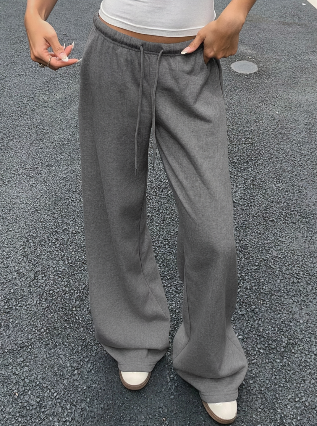 Jogging femme wide leg