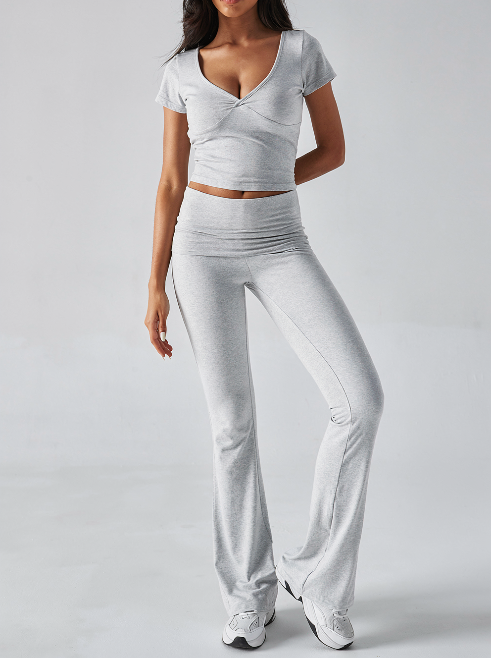 Women's flared pants and t-shirt set