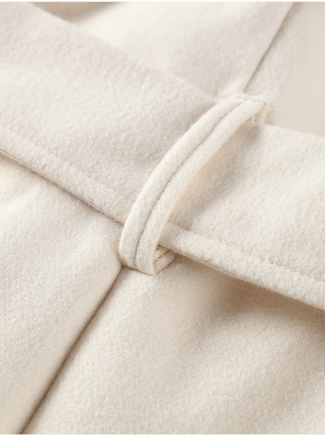 Veste femme ceinturé crème