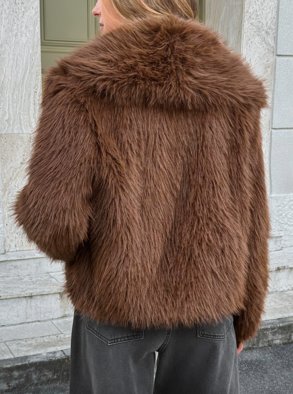 Women's faux-fur coat