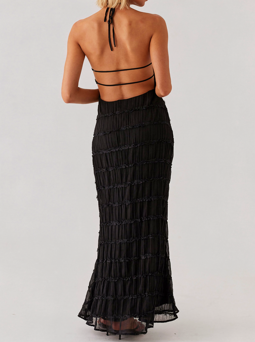 Robe maxi haltère femme