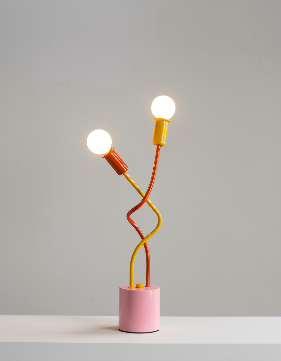 Lampe de table Memphis éclectique et ludique “Sprout”